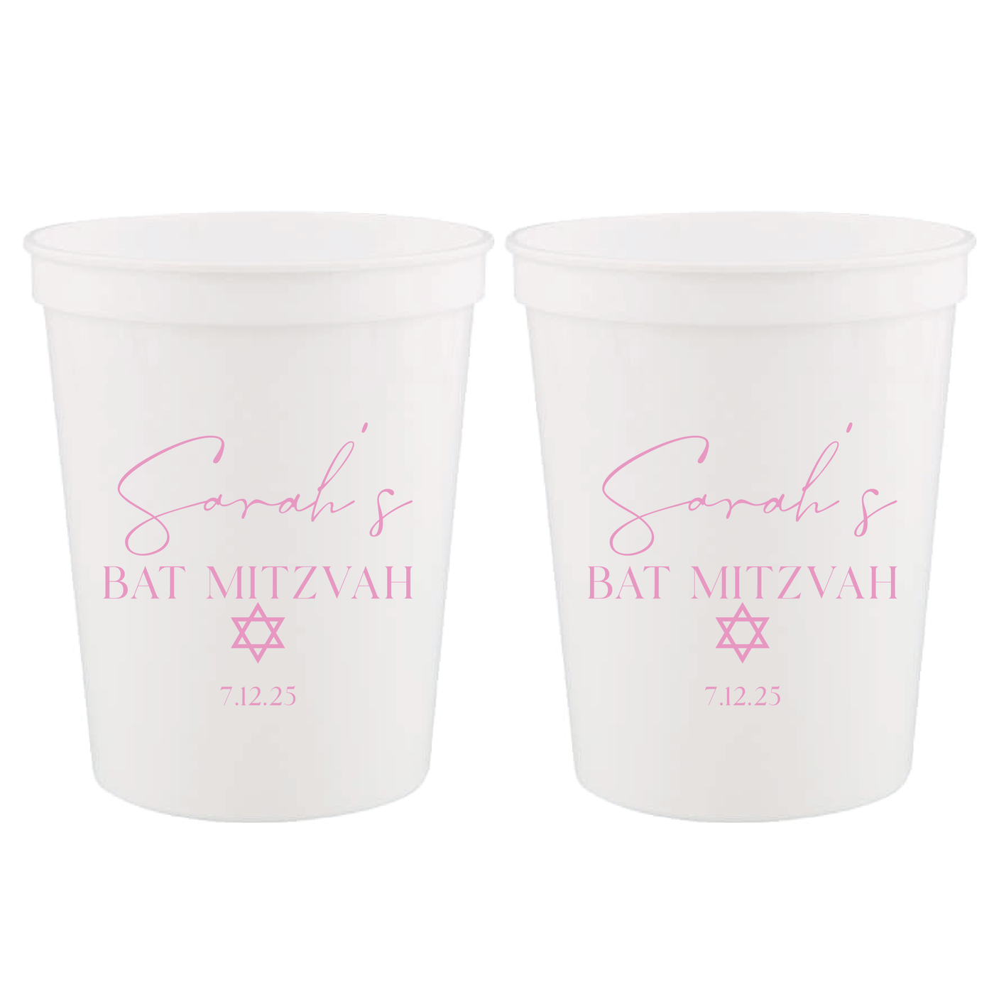 Mazel Tov Bar/Bat Mitzvah Custom Stadium Cups - Cup - Stadium