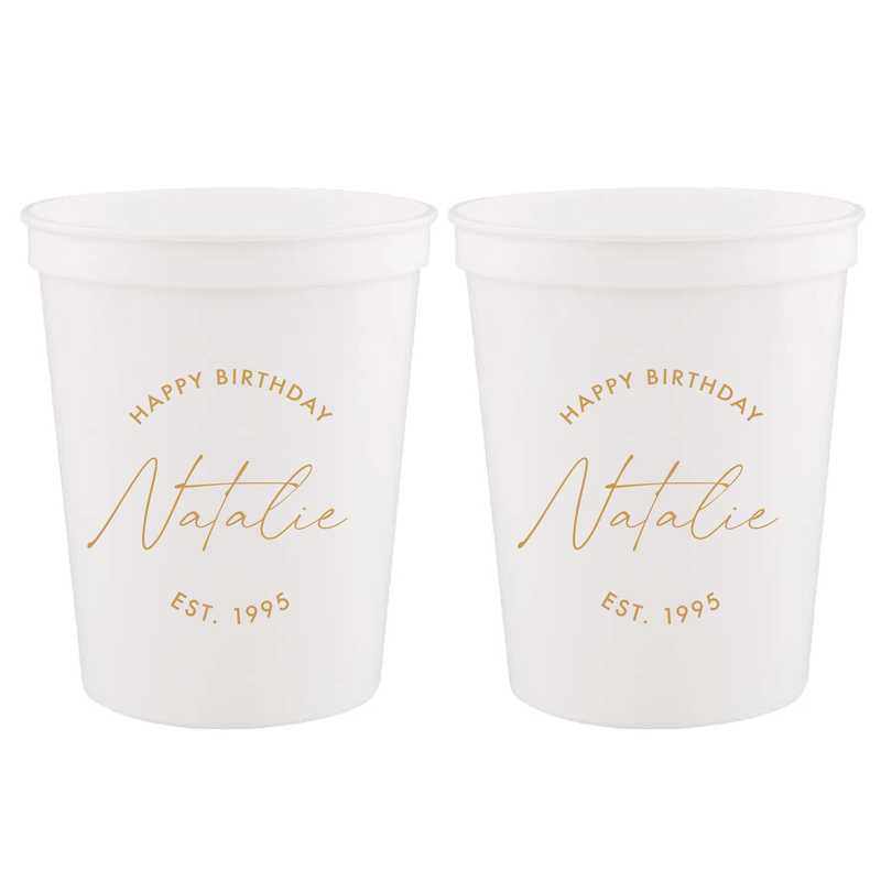 Born To Party Birthday Stadium Cups