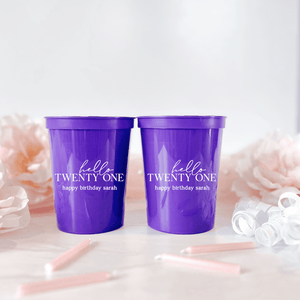 Forever Twenty-Nine Birthday Stadium Cups