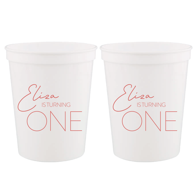 Hooray I’m ONE Birthday Stadium Party Cups