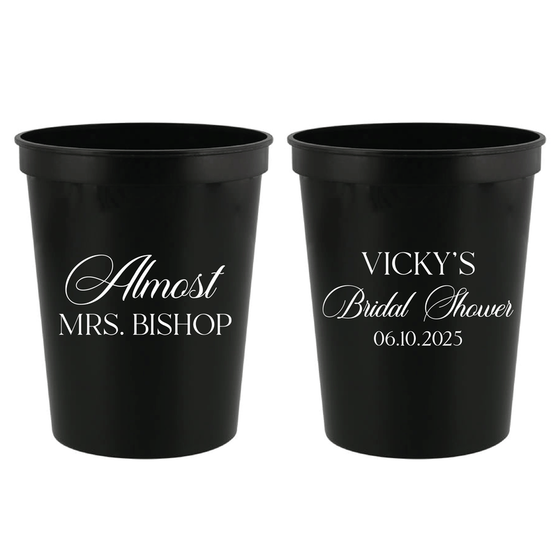 Elegant Almost Mrs Bridal Shower Stadium Cups - Cup - Stadium