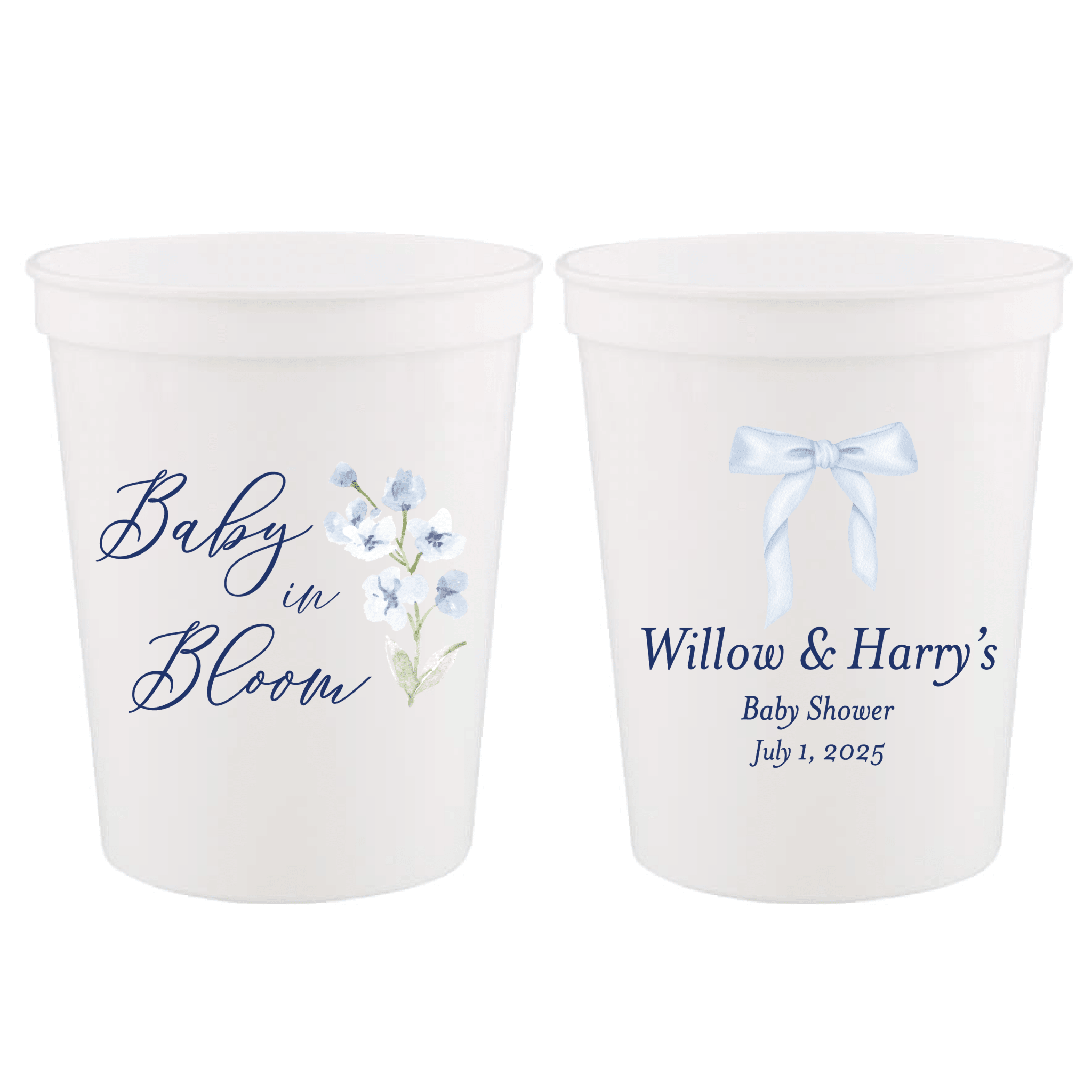 Baby In Bloom Baby Shower Full Color Stadium Cups - Cup - Stadium Full Color