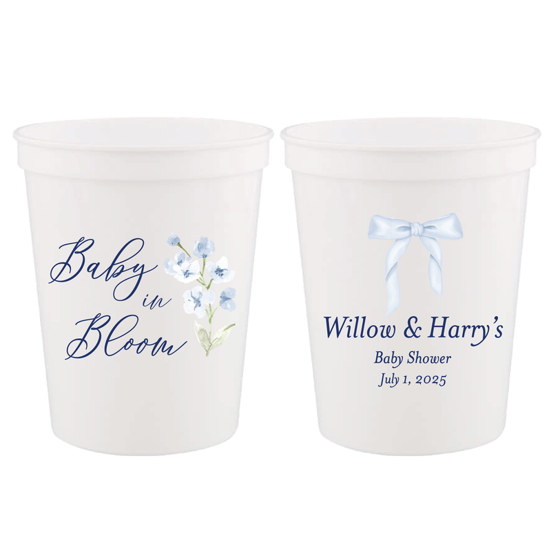 Baby In Bloom Baby Shower Full Color Stadium Cups - Cup - Stadium Full Color