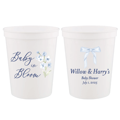 Baby In Bloom Baby Shower Full Color Stadium Cups