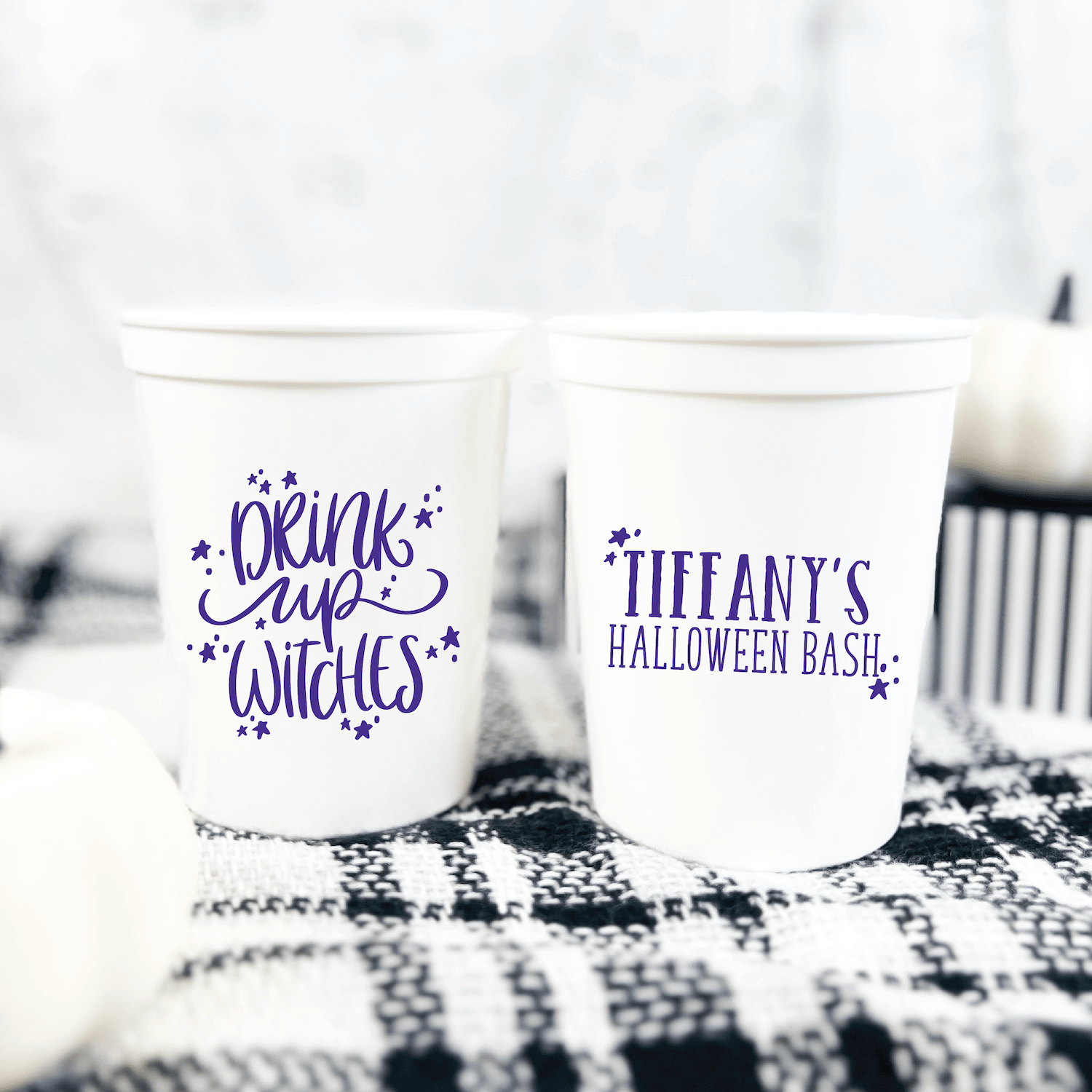 Drink Up Witches Personalized Stadium Cups