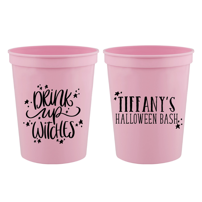 Drink Up Witches Personalized Stadium Cups