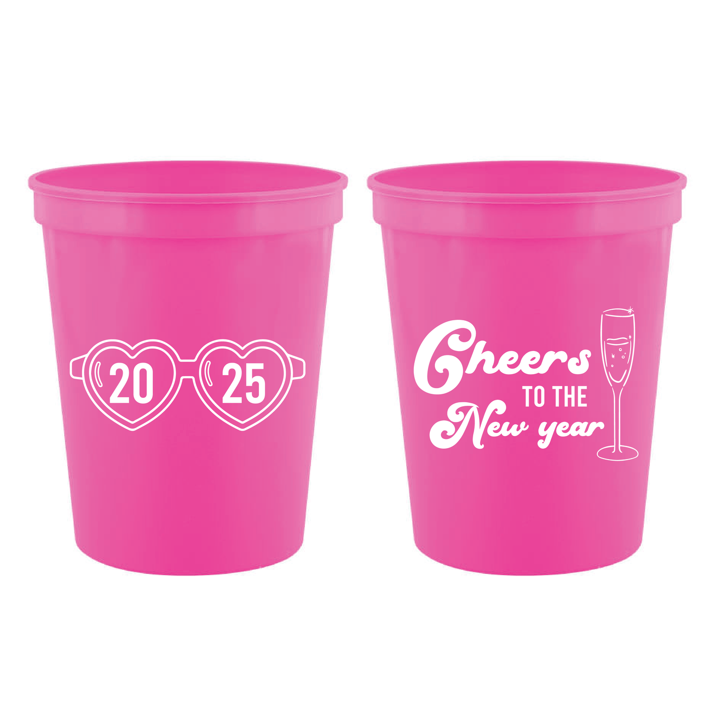 Cheers To The New Year Stadium Cups