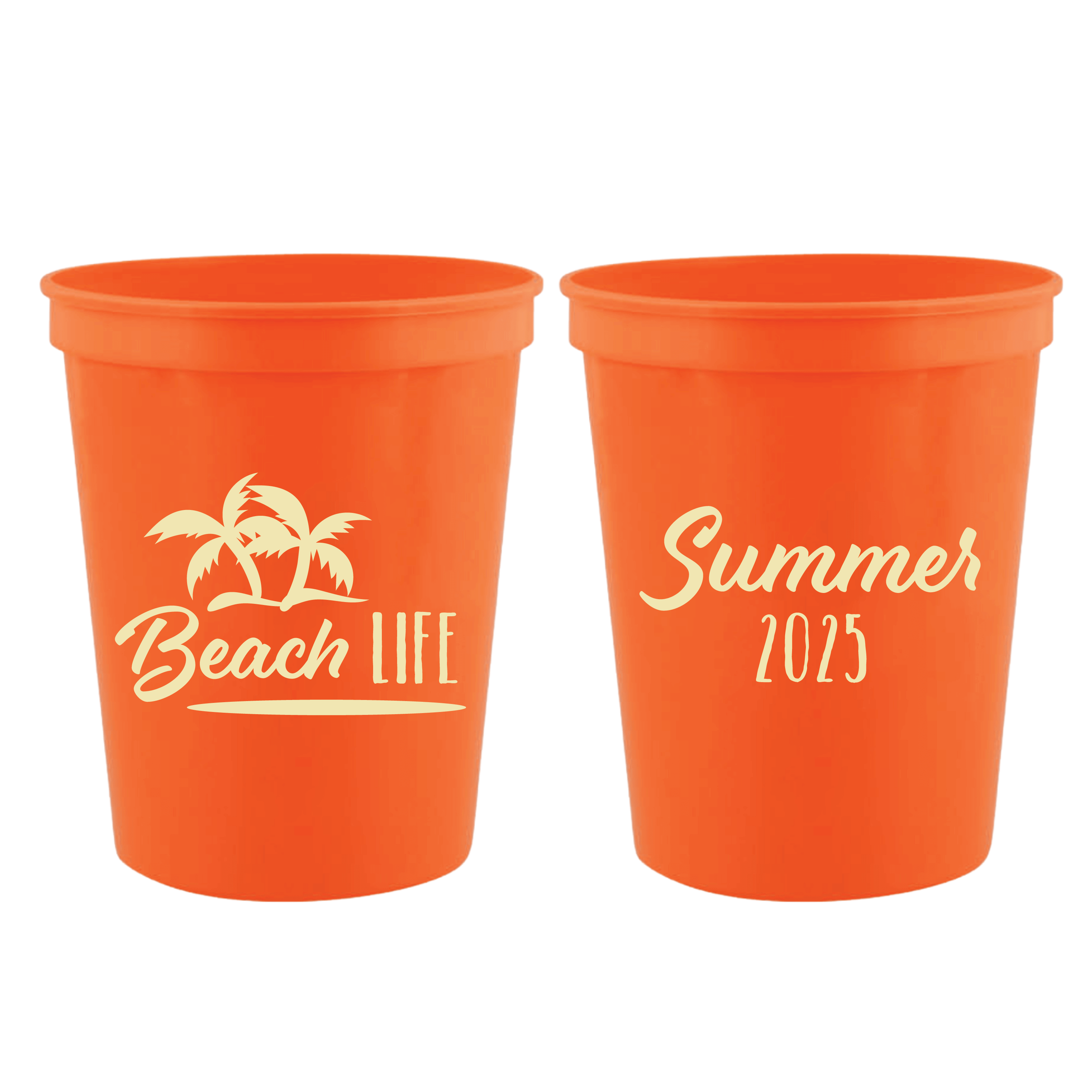 Beach Life Vibes Stadium Cups