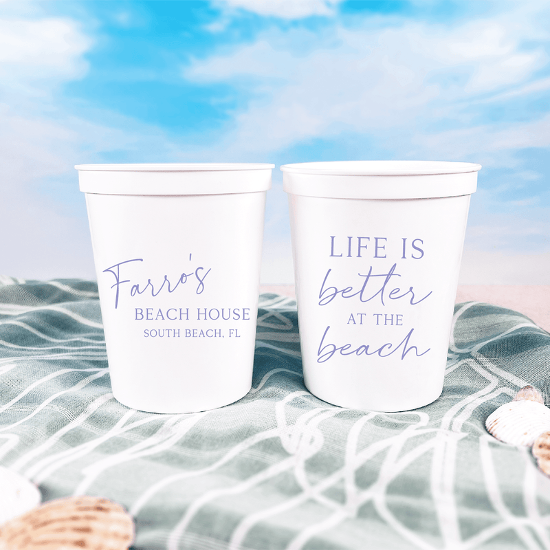 Life is Better At The Beach Stadium Cups