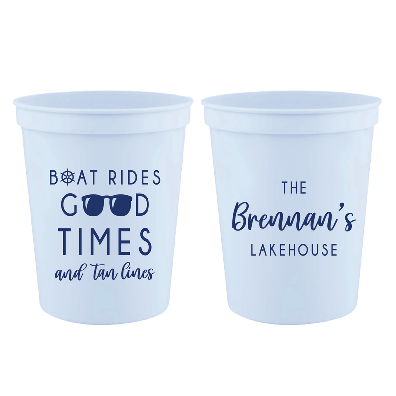 Boat Rides and Good Times Stadium Cups