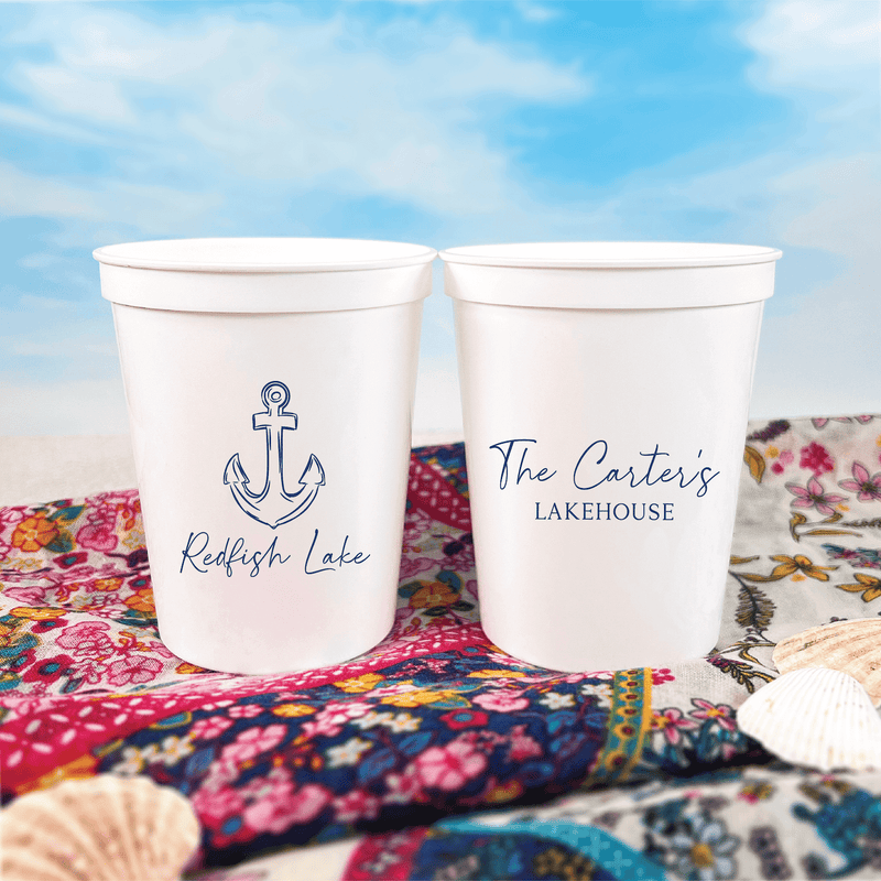Nautical Lakehouse Stadium Cups