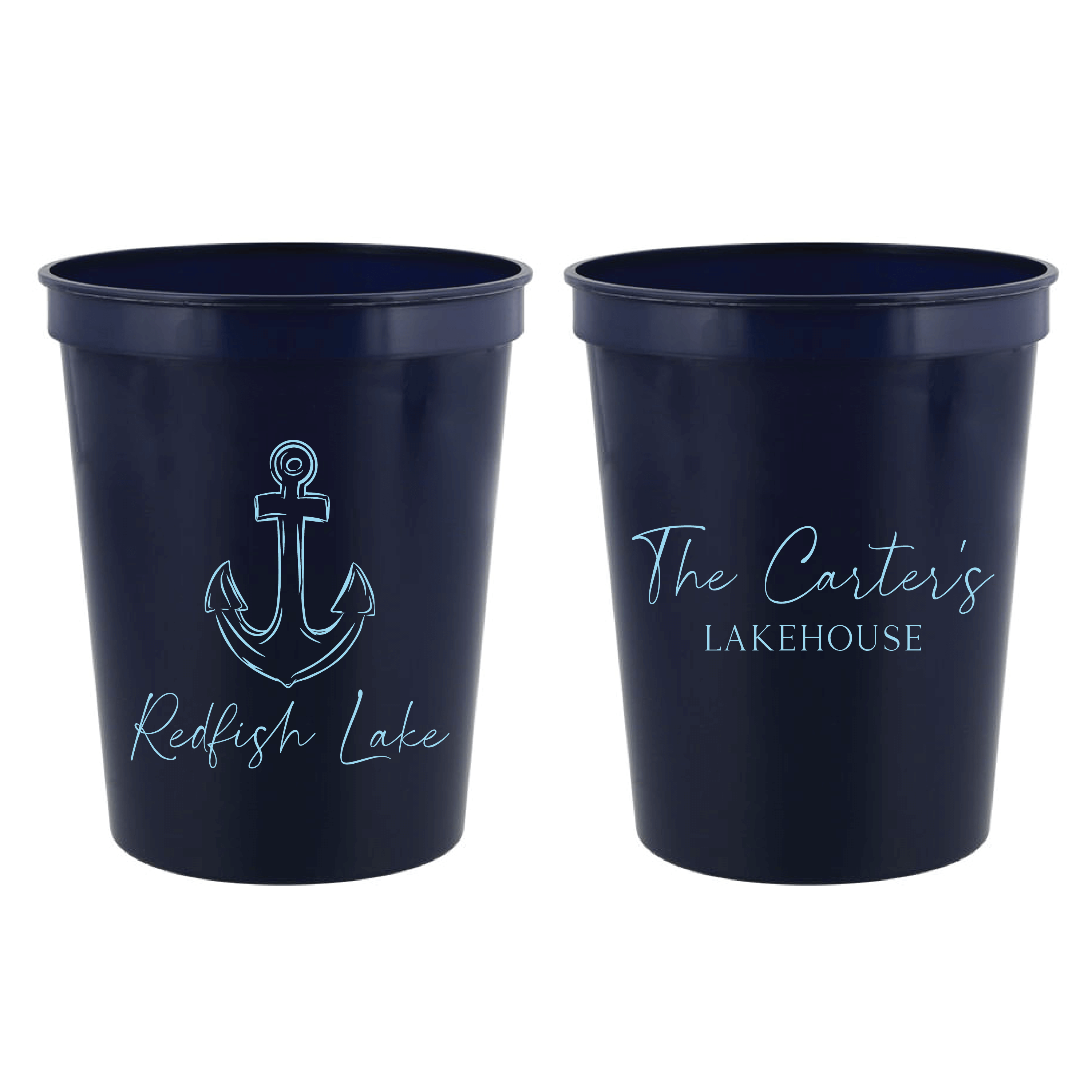 Nautical Lakehouse Stadium Cups