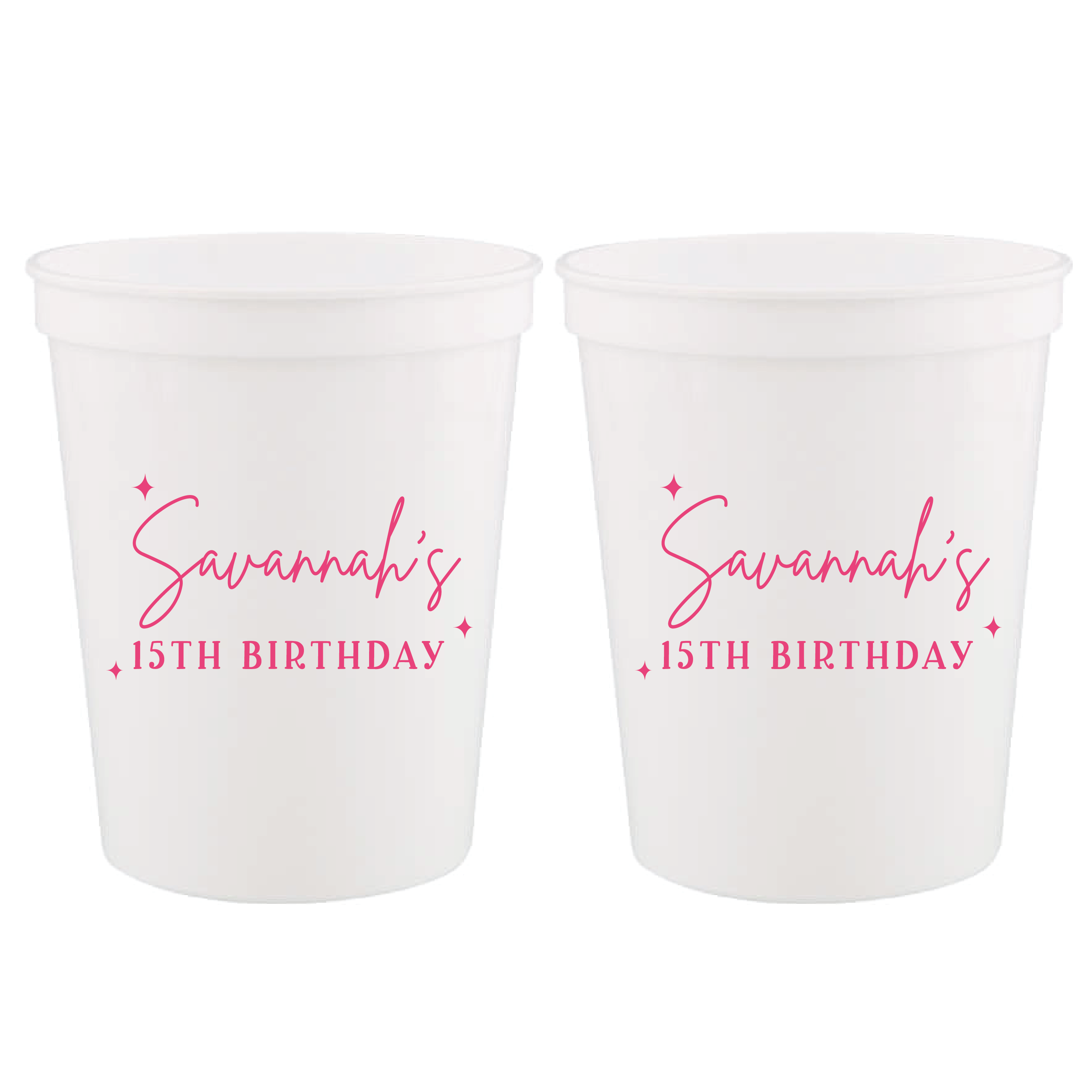 Star of the Day Birthday Stadium Party Cups