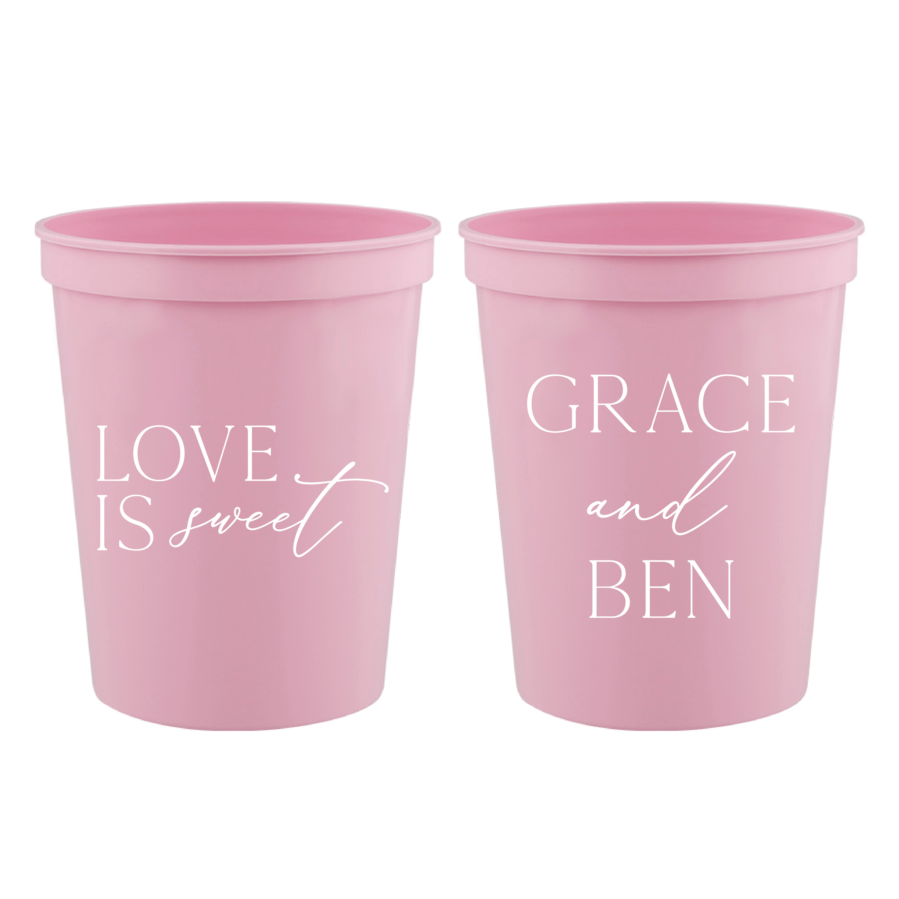 Love is Sweet Wedding Stadium Cups - Cup - Stadium