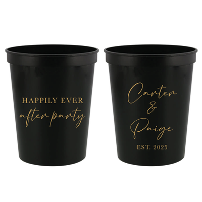 Happily Ever After Party Wedding Stadium Cups - Cup - Stadium