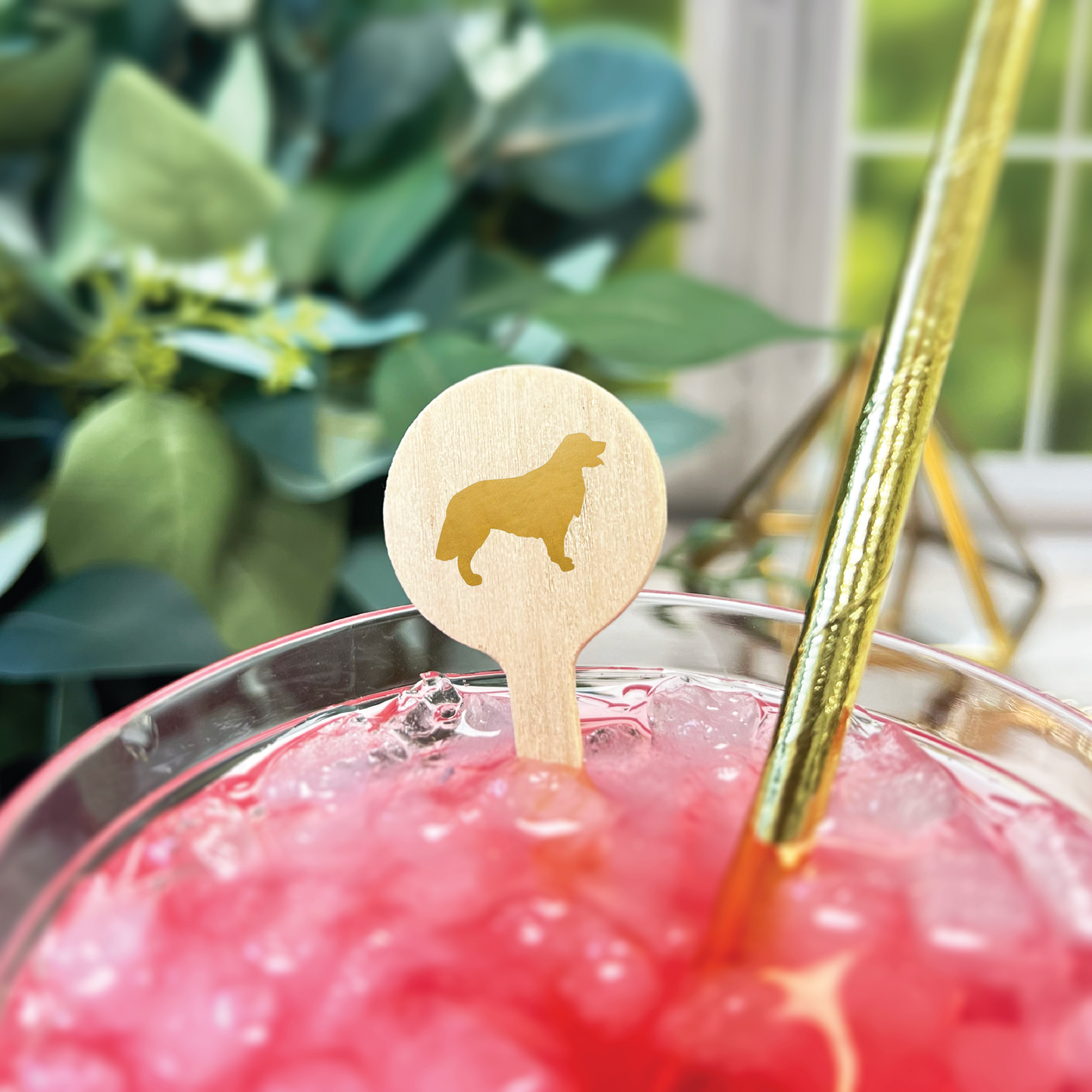 Personalized Dog Drink Stir Stick