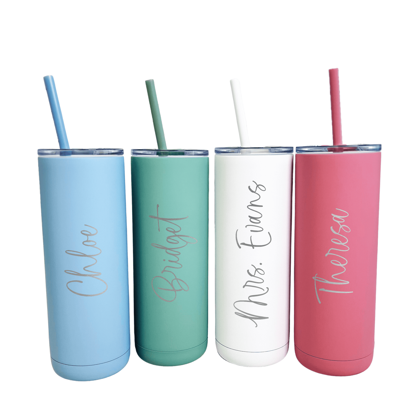 Personalized First Name Skinny Tumblers