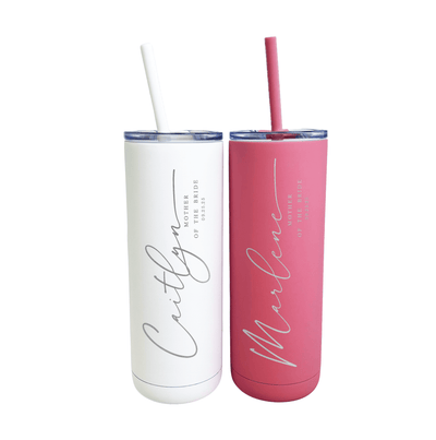 First Name Mother Of The Bride / Groom Skinny Tumblers