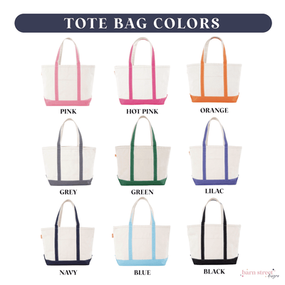 Design Your Own Boat Tote Bag - Barn Street Designs