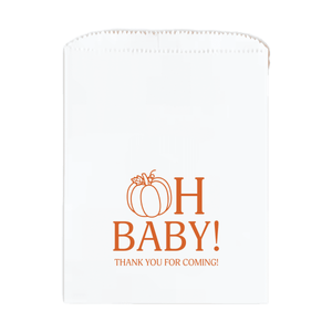 Fall Oh Baby Pumpkin Favor Treat Bags