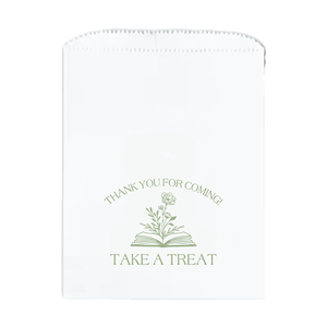 A New Chapter Begins Baby Shower Foil-Stamped Treat Bags