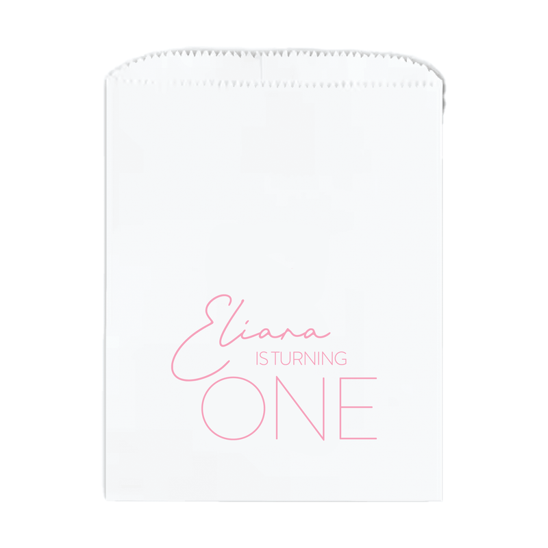 Hooray I’m ONE Birthday Party Favor Treat Bags