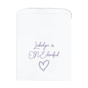 Ms ONEderful Heart Birthday Party Favor Treat Bags