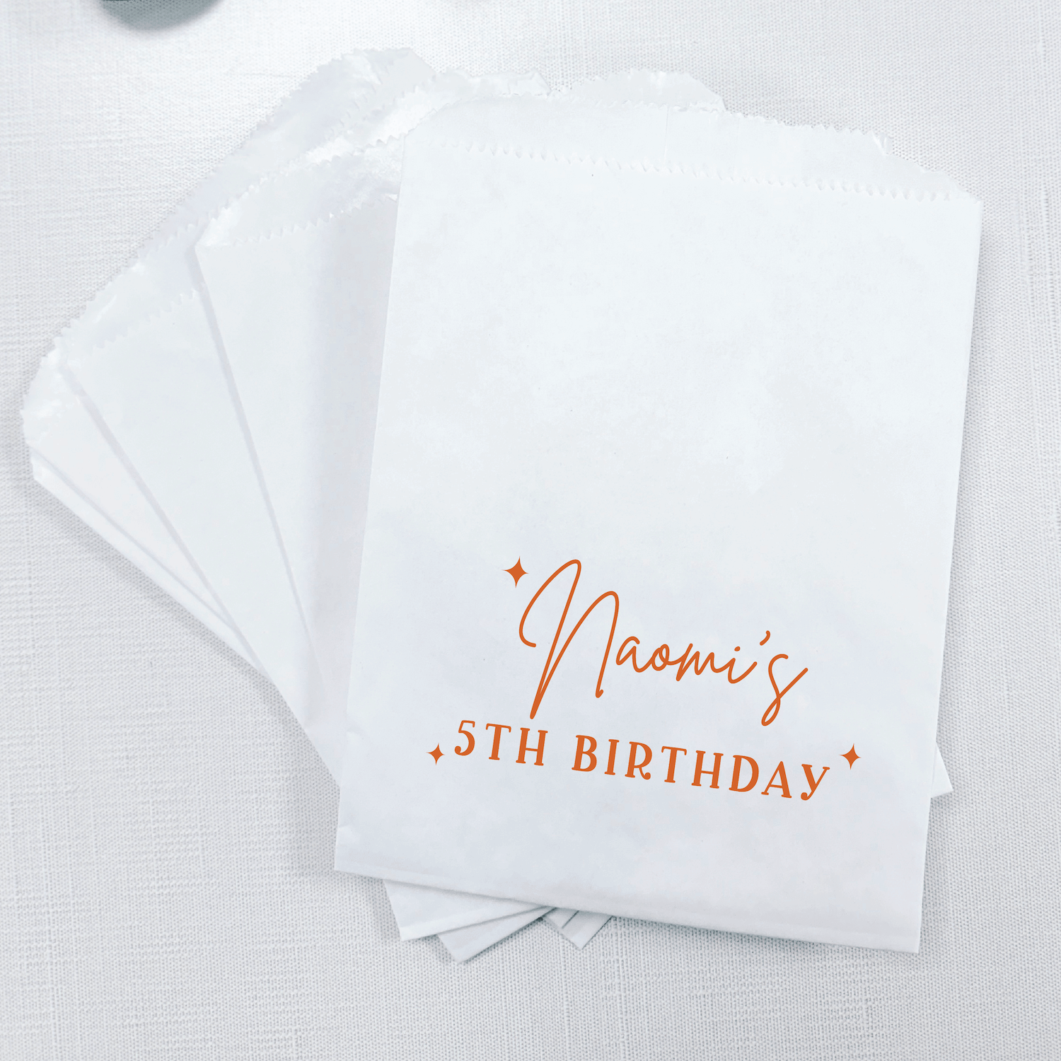 Sparkle and Shine Birthday Party Favor Treat Bags
