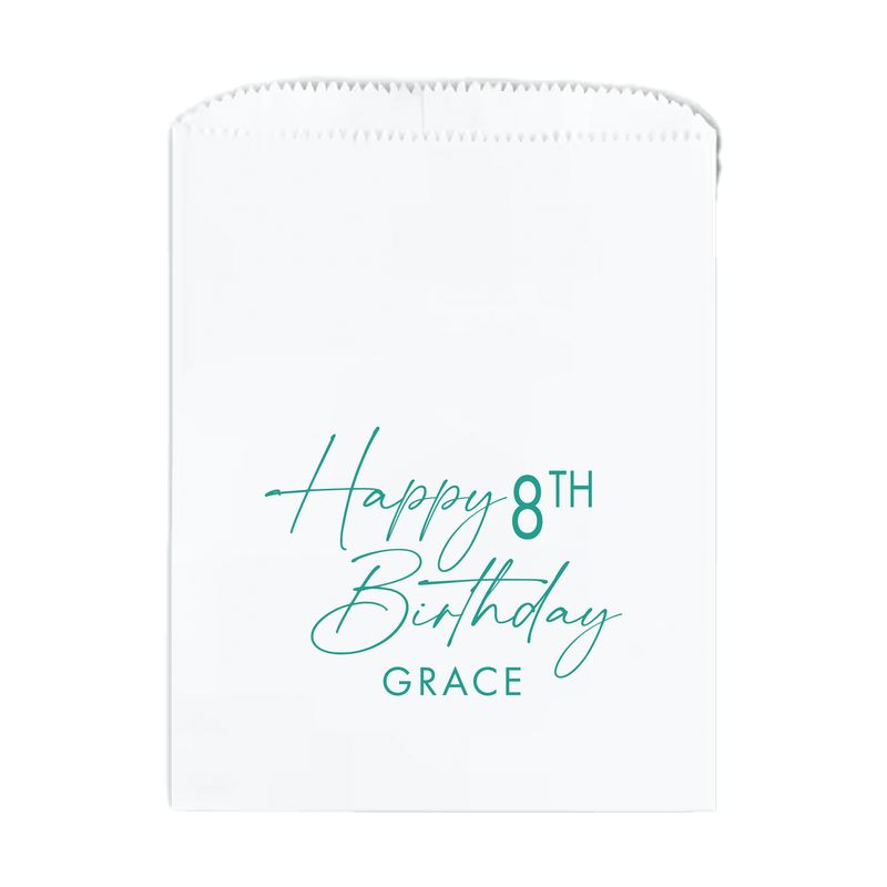 Happy Birthday Bash Party Favor Treat Bags