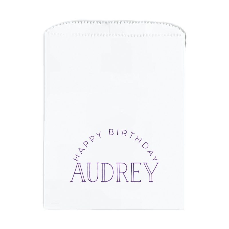 Rainbow Arch Birthday Party Favor Treat Bags