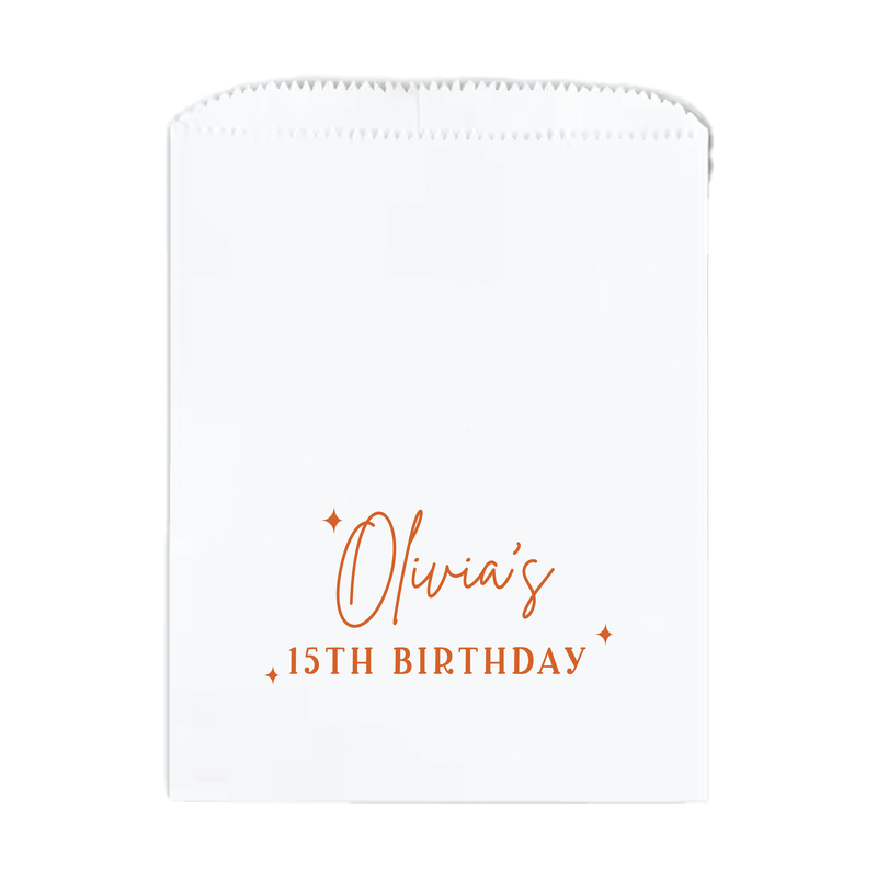 Star of the Day Birthday Favor Treat Bags