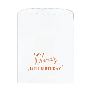 Star of the Day Birthday Favor Treat Bags