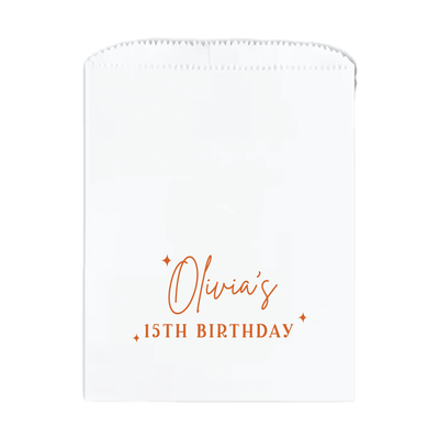 Star of the Day Birthday Favor Treat Bags