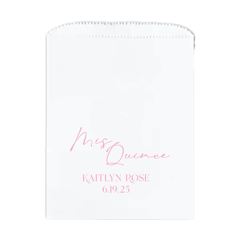 Mis Quince Magic Birthday Favor Treat Bags