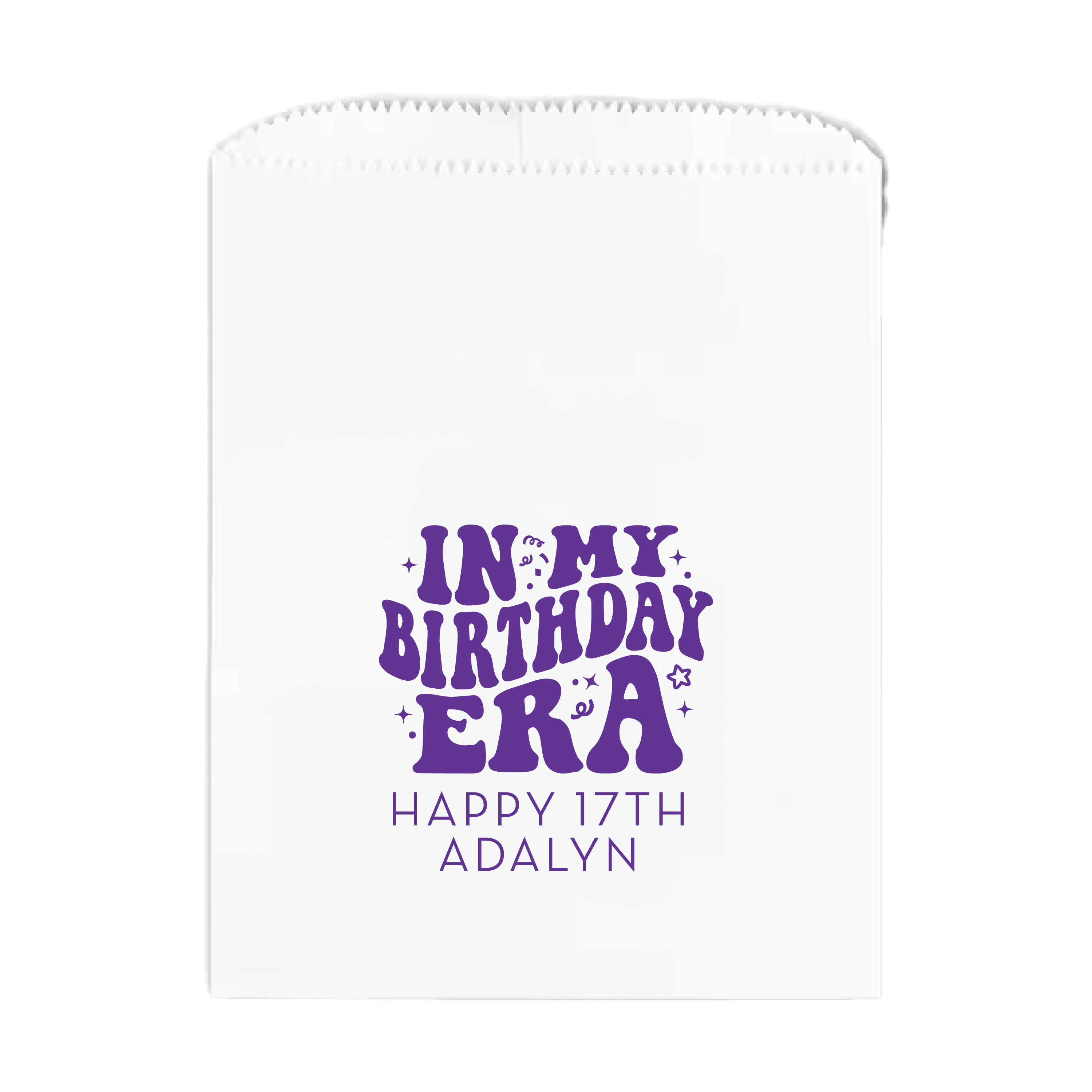Birthday Era Party Favor Treat Bags