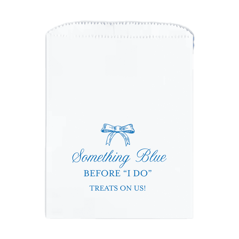 Something Blue Before I Do Bridal Shower Favor Treat Bag - Treat Bag - Full Color