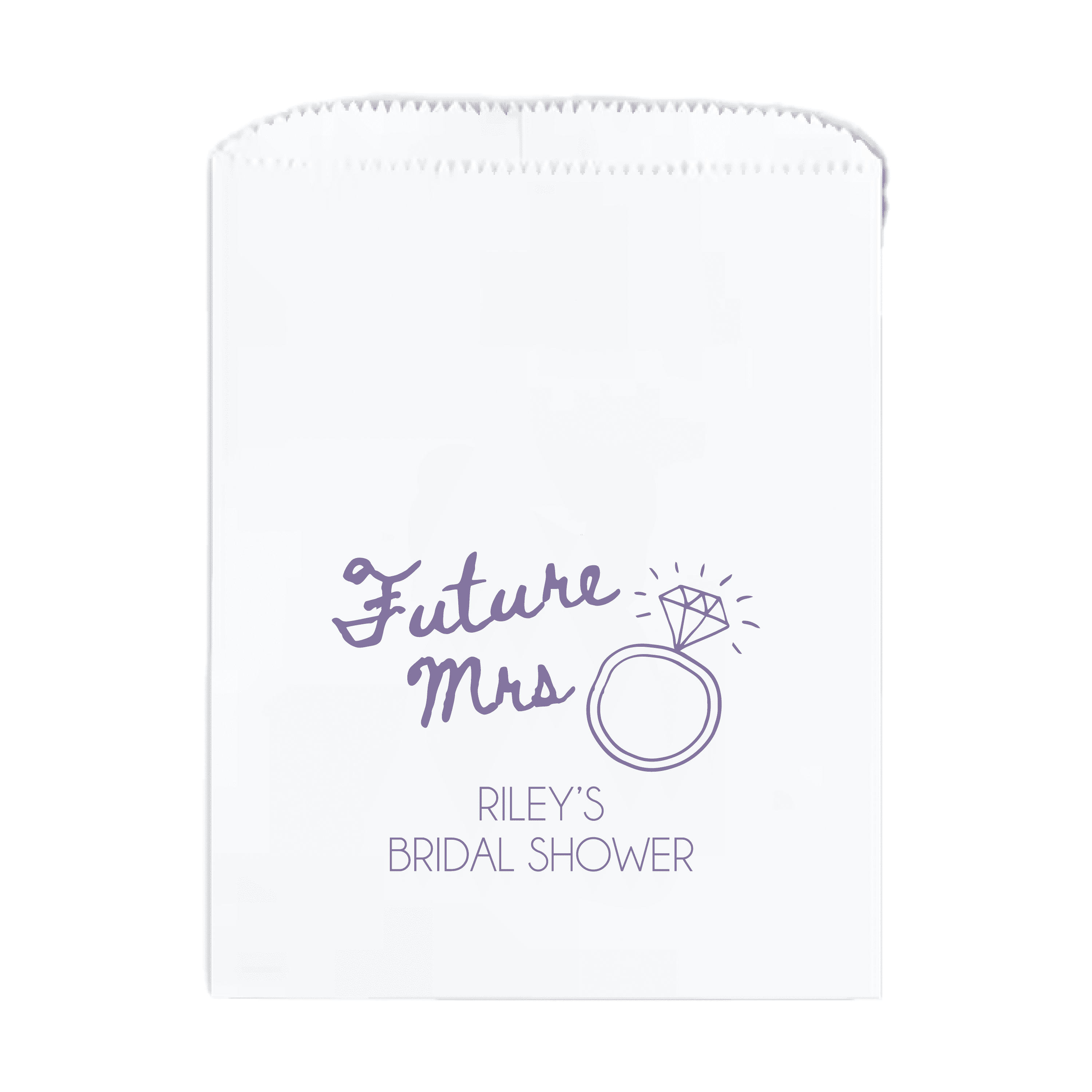 Future Mrs Bridal Shower Favor Treat Bag - Treat Bag - Full Color