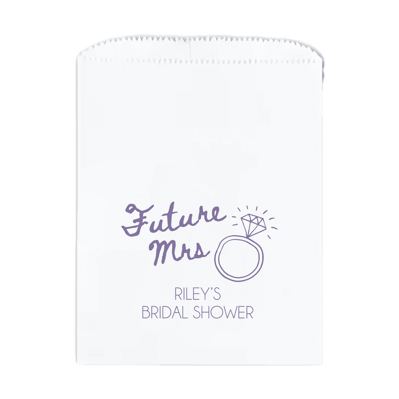 Future Mrs Bridal Shower Favor Treat Bag - Treat Bag - Full Color
