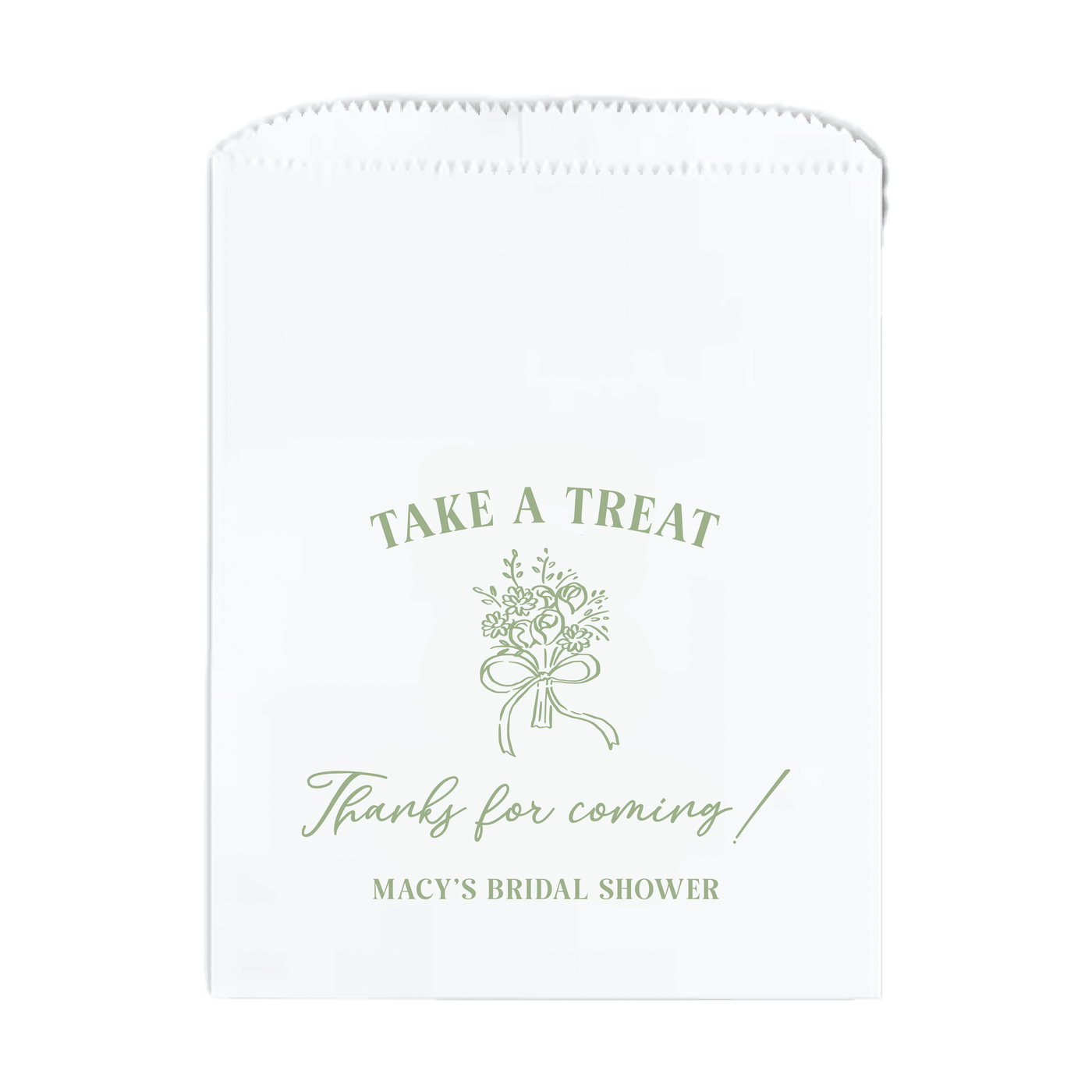 Fresh Off The Market Bridal Shower Favor Treat Bags