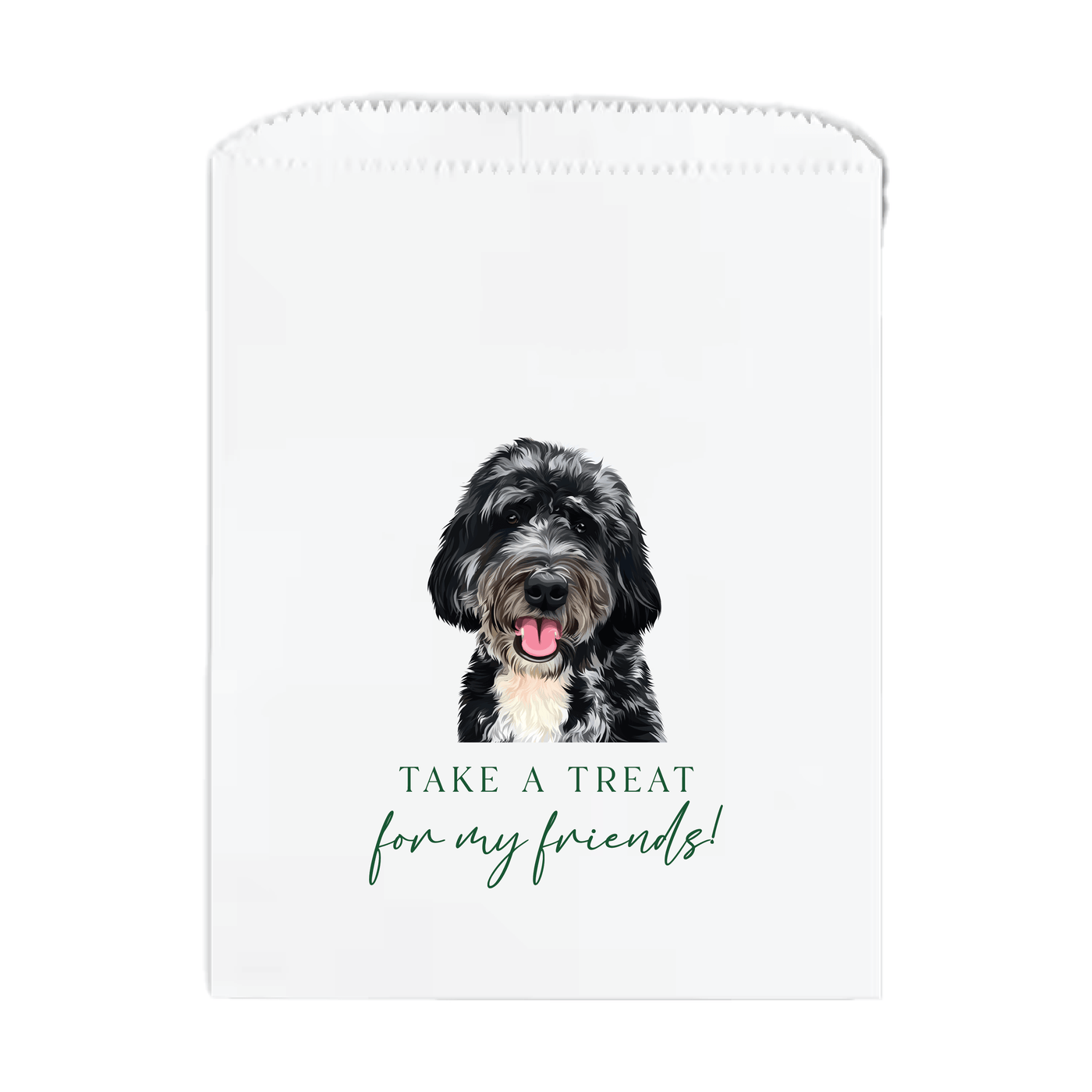 Custom Full Color Pet Wedding Treat Bags