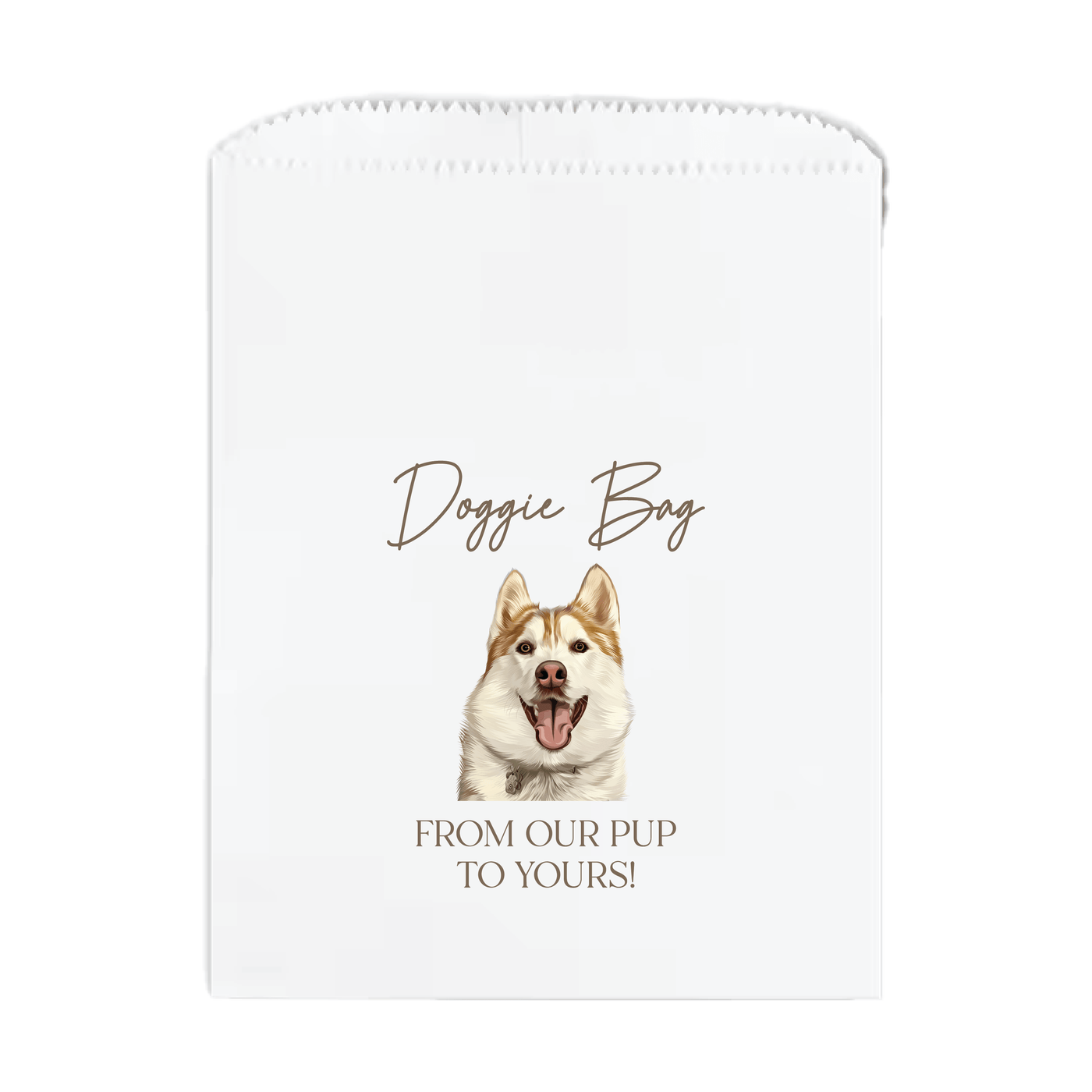 Doggie Bag Custom Full Color Pet Wedding Treat Bags