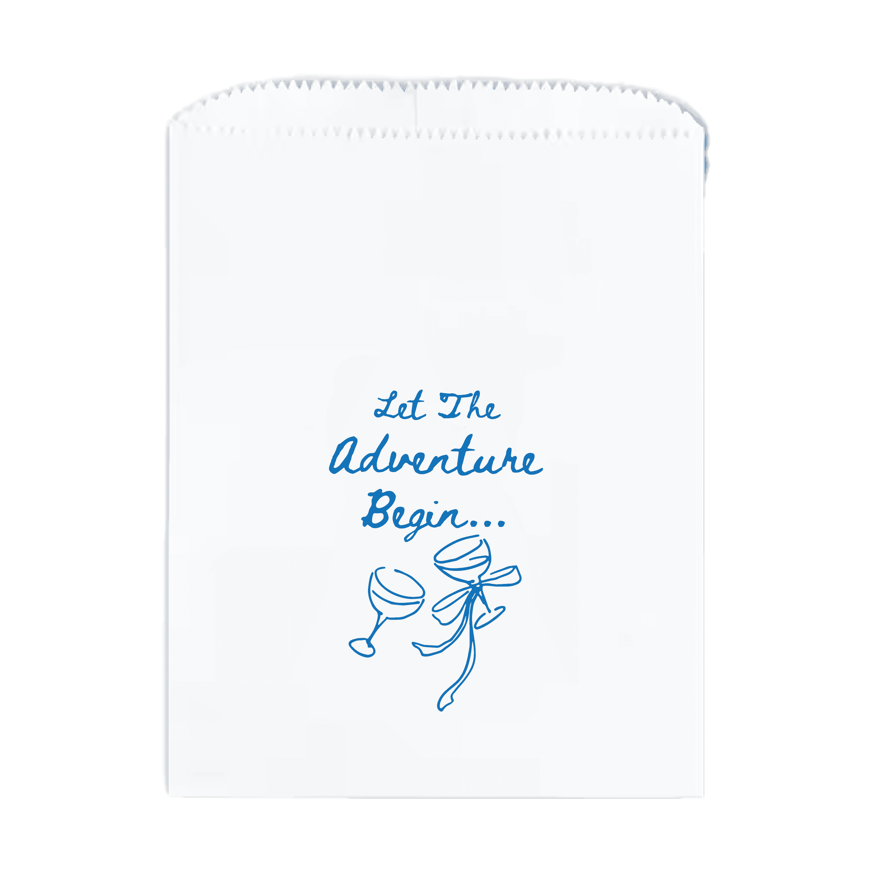 Let The Adventure Begins Personalized Favor Treat Bag - Treat Bag - Full Color
