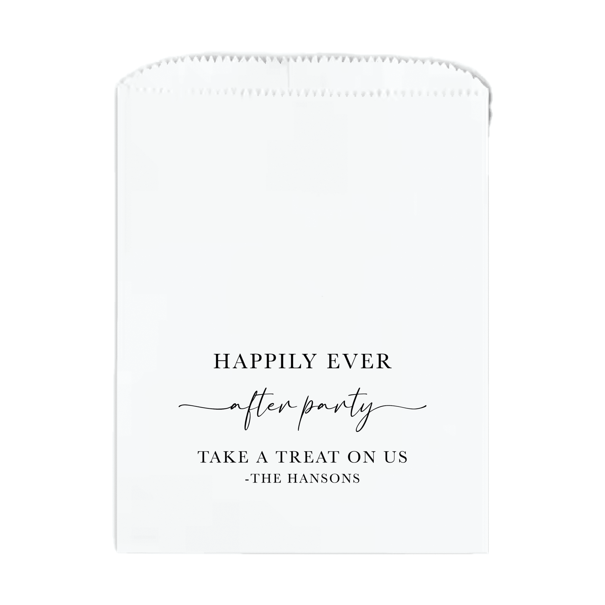 Happily Ever After Personalized Favor Treat Bag - Treat Bag - Full Color