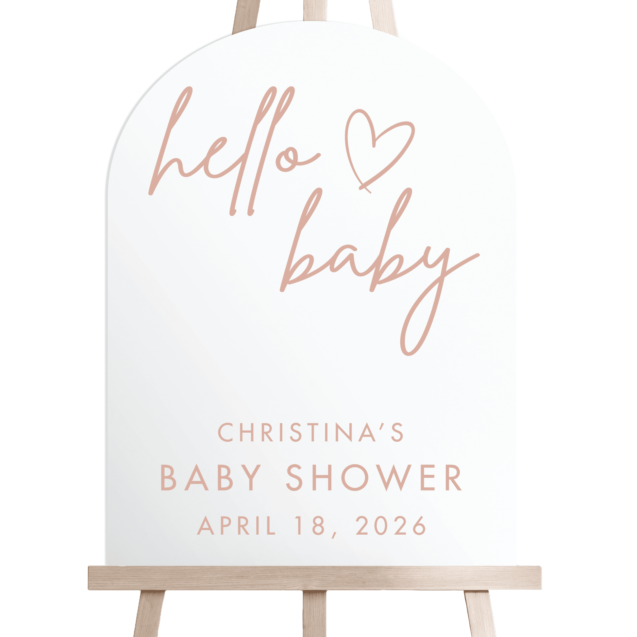 Hello Baby Baby Shower Acrylic Sign - Welcome Sign