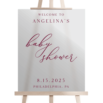 Elegant Baby Shower Acrylic Sign