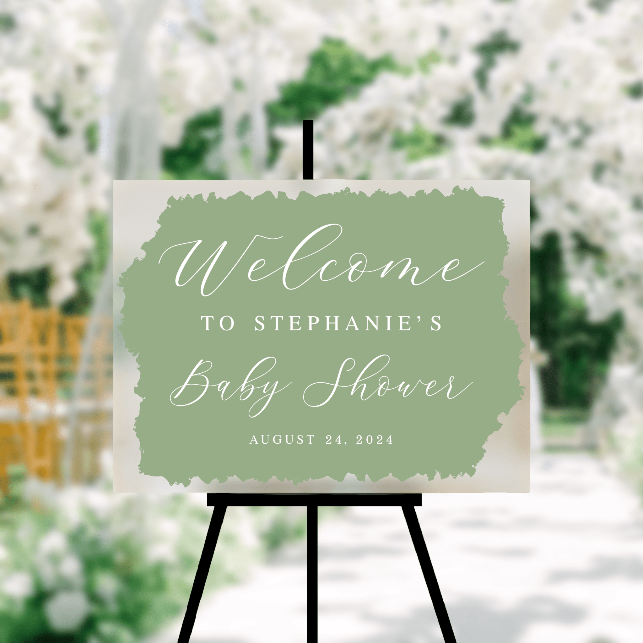 Landscape Baby Shower Acrylic Sign - Welcome Sign