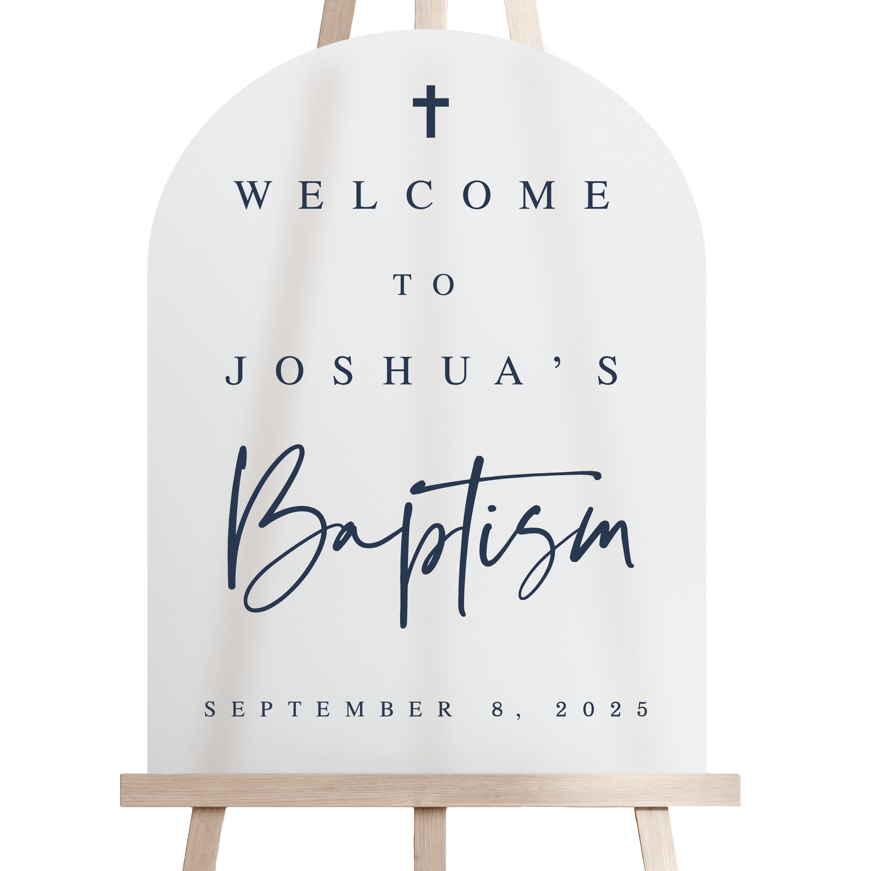Modern Baptism Acrylic Welcome Sign - Welcome Sign