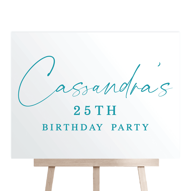 Elegant Birthday Sign