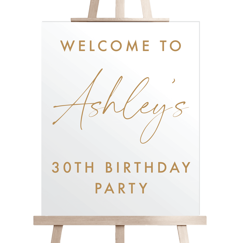 Born To Party Birthday Acrylic Sign