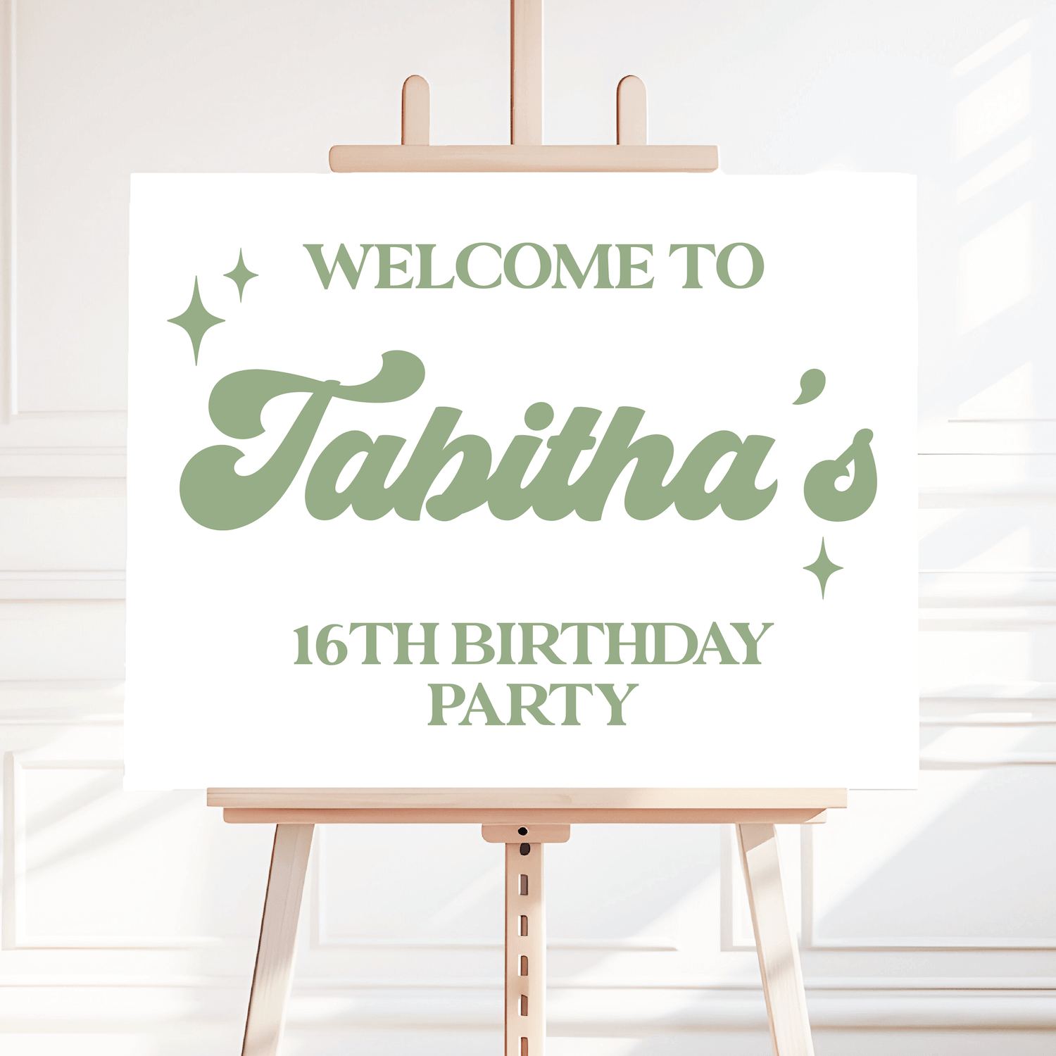 Retro Teen Birthday Bash Welcome Sign